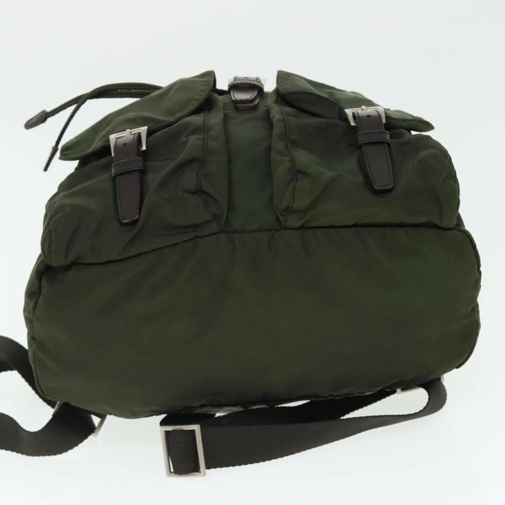 PRADA Backpack Nylon Khaki Auth bs7575 - Picture 5 of 16